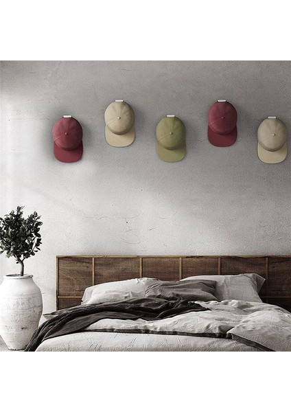 10 Adet Kendi Kendine Yapışkan Beyzbol Şapkası Kancalar Duvar Montaj Şapkalar Organizatör Tutucuları Kapı Duvarı Dolap Depolama Askısı Beyaz (Yurt Dışından) indirimleri