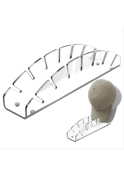 2pcs Şapka Beyzbol Kapakları Akrilik Şapka Organizatörü Beyzbol Şapkaları Için Şapka Depolama Alanı Akrilik Şapka Organizatörü Yok B (Yurt Dışından)
