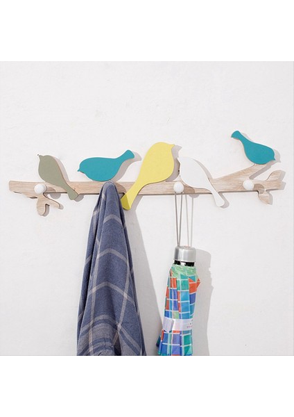 Kuş Şeklindeki Askı Havlu Rafı Ceket Kancaları Şapka Raf Şapka Askısı Anahtar Kanca Kıyafetleri Askı Kancaları Bornoz Kancası Duvar Takı Kancası B (Yurt Dışından)