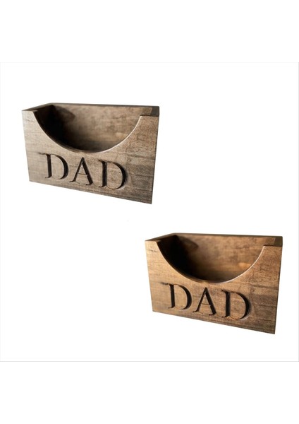 Ahşap Şapka Tutucu Baba Şapka Tutucu Organizatör Ahşap Kapak Sergileniyor Rustik Şapka Ekran Babalar Için Standı By B Günü B (Yurt Dışından)