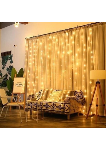 2x2 Metre 320 LED 8 Fonskiyonlu Dekoratif LED Günışığı Perde indirimleri