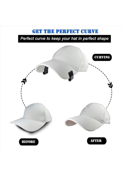 Şapka Bill Bender Hat Strim Bender Şapka Kıvrımlı Bandı Kapaklar Için Ağzı Şekillendirici Şapka Boyutlandırma Azaltıcı Bant Siyah 2pcs ile Geliyor (Yurt Dışından) modelleri