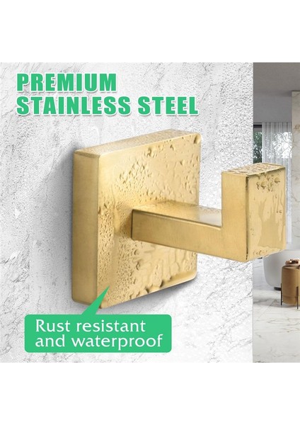 Havlu Kancaları Bornoz Kanca Kapak Kancası Paslanmaz Çelik Ağır Hizmet Banyolar Kare Kanca Duvarı Banyo Için Monte Edilmiş 2 Paket (Yurt Dışından) fiyatları