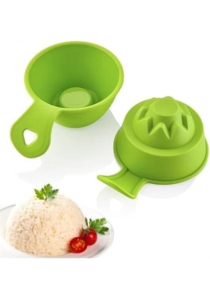 Pilav ve Helva Şekil Verici Pratik Servis Kalıbı Aleti (2 Adet) indirimleri
