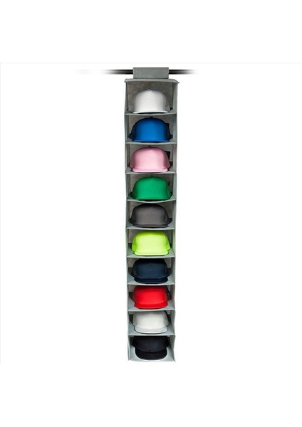 Şapka Rafı 10 Raf Asma Dolap Şapka Organizatörü Şapka Depolama Için - Kapaklarınızı Koruyun ve Onları Durumda Tutun 5 Paket (Yurt Dışından) fiyatları