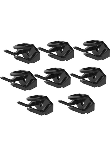 Beyzbol Şapkası Için Duvar Şapkası Rafı Için 8 Adet Şapka Kancaları Duvar Siyahı Için Şapka Şapka Askıları (Yurt Dışından)
