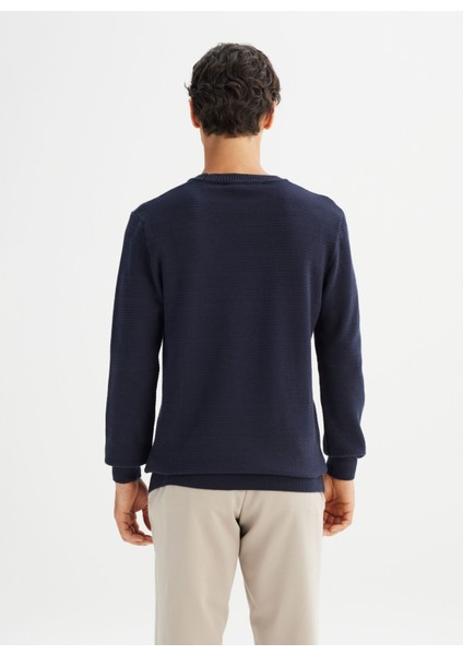 Bisiklet Yaka Regular Fit Lacivert Erkek Kazak L2520373410 Lacivert Kazak indirimleri