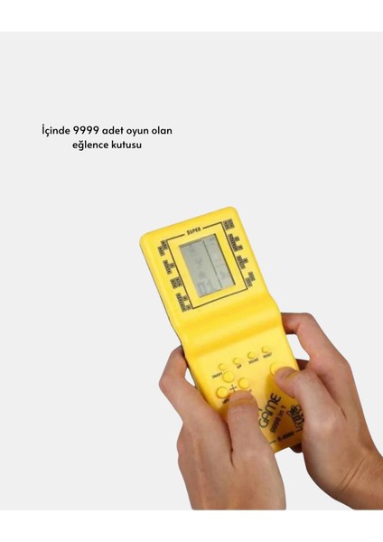 Mini Tetris El Aterisi – Taşınabilir Retro Oyun Konsolu, Pil ile Çalışan Klasik Model fiyatları