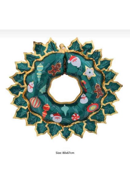 Yılbaşı Kapı Süsü Yeşil