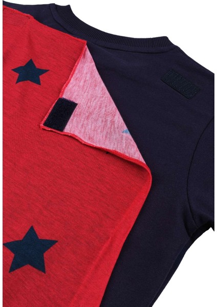 Pelerin Detaylı Sweatshirt - Gece Mavisi