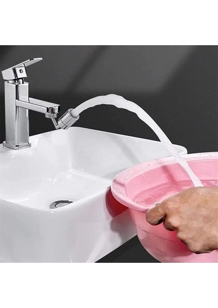 720 Derece Dönebilen 4 Filtreli Tüm Musluk Tipleri Ile Uyumlu Montaj Aparatlı Musluk Başlık fırsatları