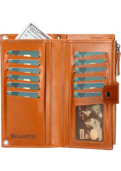 Lozan Strap 6.5 Inch Uyumlu Deri Kartlıklı Kılıf RST2EF Taba modelleri