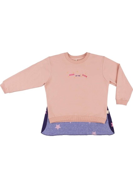 Pelerin Detaylı Sweatshirt - Somon indirimleri