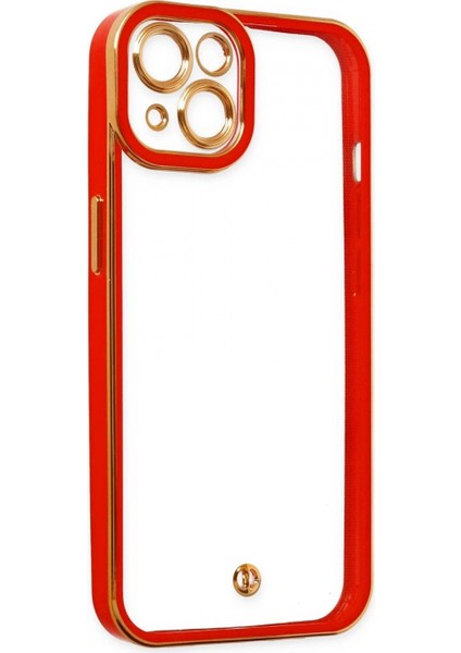 iPhone 14 Plus Kılıf Liva Lens Silikon - Kırmızı (K95) fırsatları