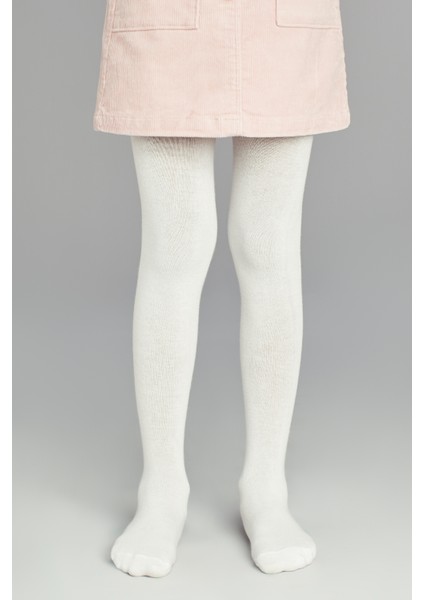 Beyaz Pretty Extra Cotton Külotlu Çorap