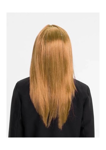 Altın Renk Düz Kesim Içi Astarlı Uzun Parti Peruğu fiyatları