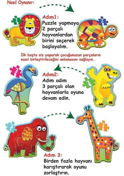 1727 Dıytoy, Baby Puzzle- Orman Hayvanları modelleri