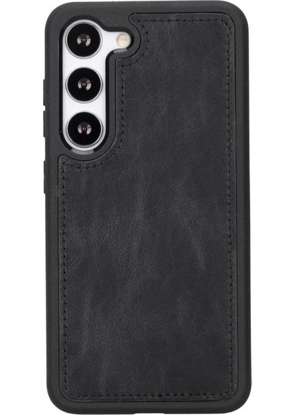 Samsung Galaxy S23 Uyumlu Deri Cüzdanlı Kılıf Rst1 Siyah modelleri