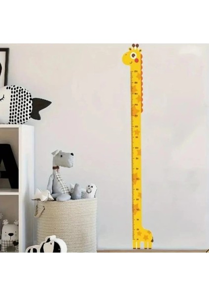 Sevimli Sarı Zürafa Boy Ölçüsü Sticker modelleri