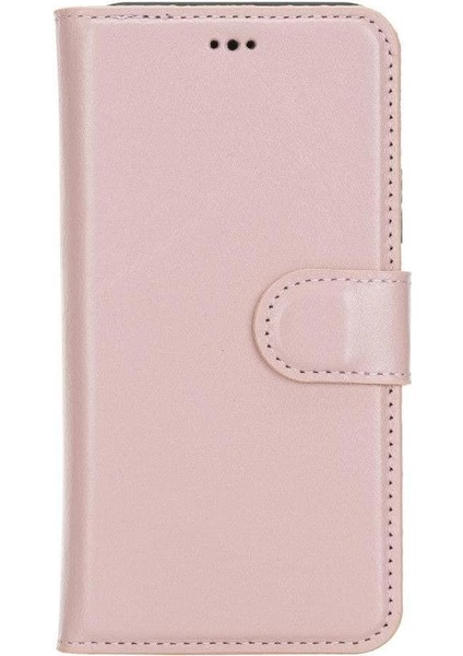 Apple iPhone 11 Pro Uyumlu Deri Cüzdanlı Kılıf Pembe modelleri