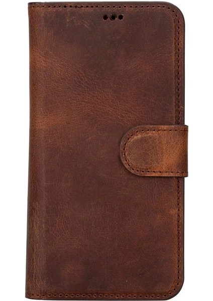 Apple iPhone 15 Pro Uyumlu Deri Cüzdanlı Kılıf Mwwn G2 Kahve fırsatları