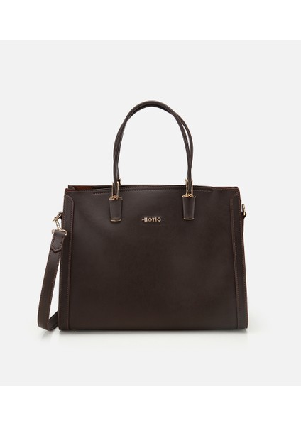 03CAH316300A480 KADIN Kahverengi Fermuarlı Omuz Çantası