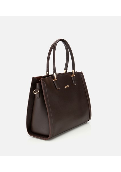 03CAH316300A480 KADIN Kahverengi Fermuarlı Omuz Çantası fırsatları