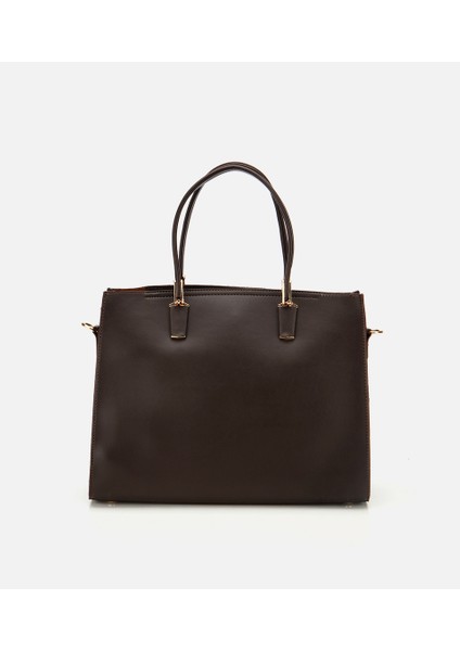 03CAH316300A480 KADIN Kahverengi Fermuarlı Omuz Çantası