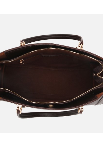 03CAH316300A480 KADIN Kahverengi Fermuarlı Omuz Çantası