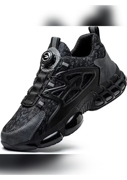 Otomatik Bağcıklı Burun Korumalı Iş Ayakkabısı Ortopedik Delinmeye Dirençli