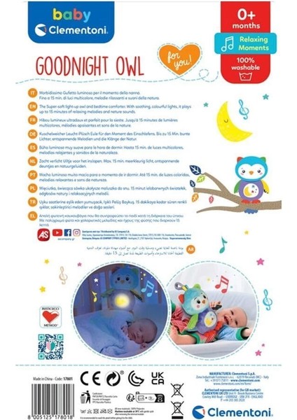 17801 Baby Clementoni - Işıklı Pelüş Baykuş fırsatları