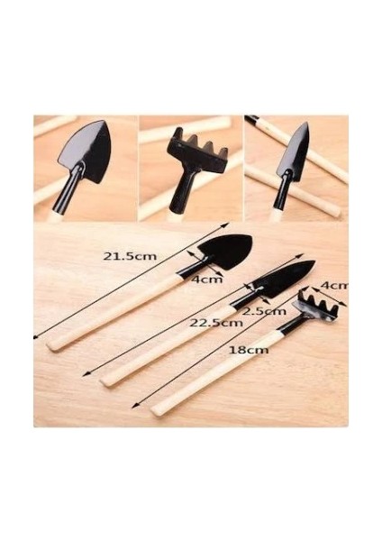 Mini Ahşap Hobi Bahçe Seti 3 Parça fırsatları