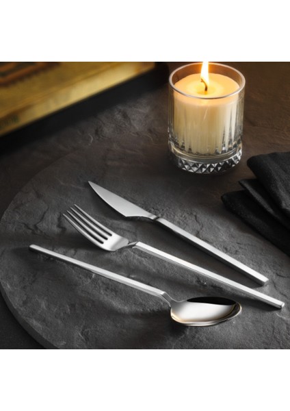 Venüs 30 Parça Kutulu Çatal Kaşık Takımı 18/10 Paslanmaz Çelik 4mm