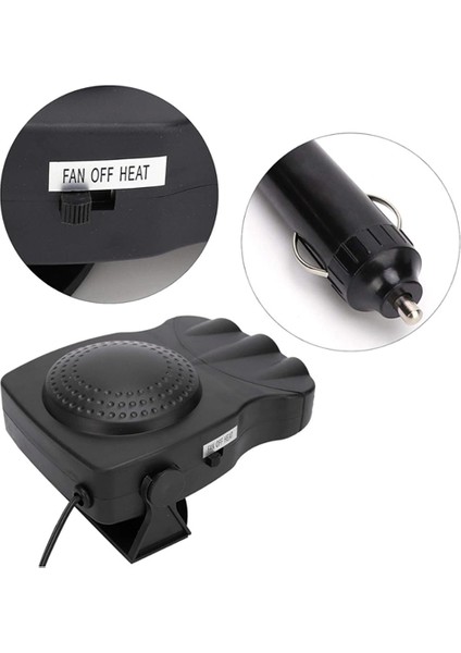 3'ü 1 Arada Araç Içi Isıtıcı Fan | 12V Prizli, Buz Çözücü, Temiz Hava ve Hızlı Isıtma Özellikli fırsatları