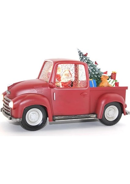 Araba Tasarımlı Işıklı Müzikli Noel Baba Kar Küresi