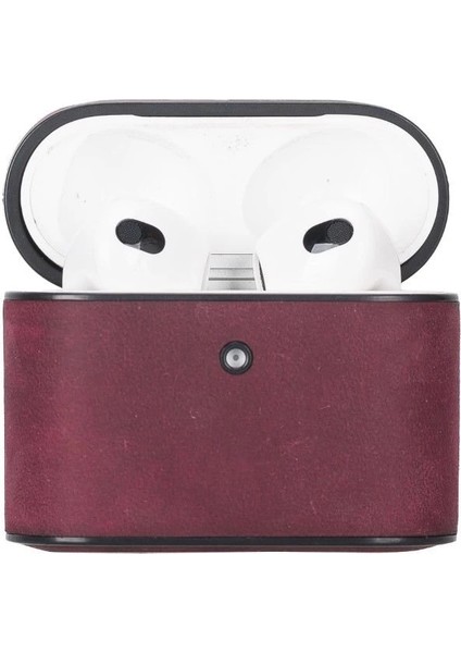 Casquet Apple Airpods 3.nesil Uyumlu Deri Kılıf Fuşya fırsatları