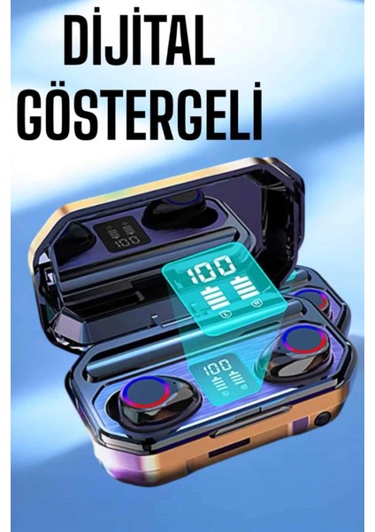 Dijital Göstergeli Bluetooth Bağlantılı Kulaklık Dokunmatik Kontrol fiyatları