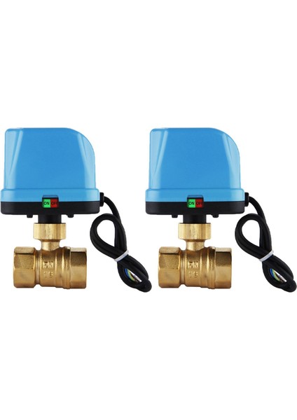 2x 2 Yollu Bölge Valfi Iki Yönlü Valf Motor Topu Vanası Elektrikli Elektrik Valfı Ters Top Valfi 220V DN20 (G3 / 4 Inç) (Yurt Dışından)