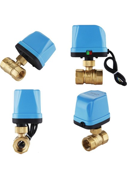 2x 2 Yollu Bölge Valfi Iki Yönlü Valf Motor Topu Vanası Elektrikli Elektrik Valfı Ters Top Valfi 220V DN20 (G3 / 4 Inç) (Yurt Dışından) fırsatları