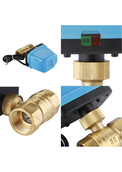 2x 2 Yollu Bölge Valfi Iki Yönlü Valf Motor Topu Vanası Elektrikli Elektrik Valfı Ters Top Valfi 220V DN20 (G3 / 4 Inç) (Yurt Dışından) indirimleri