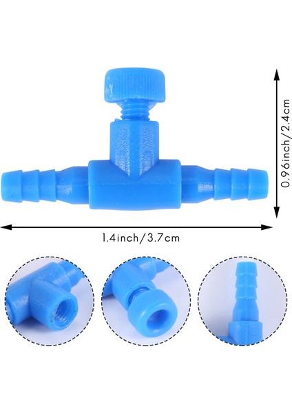 10 Adet Plastik Akvaryum Balık Tankı 2 Yollu Hava Pompası Kontrol Vanaları Mavi (Yurt Dışından) indirimleri