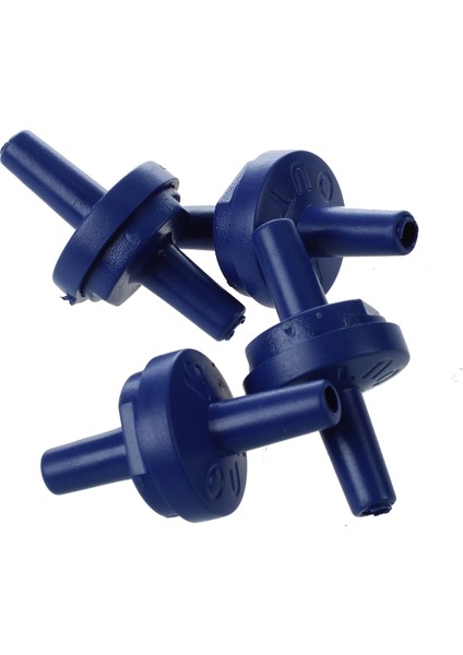 4 Adet 3mm Içinde Sert Plastik Tek Yönlü Çek Valf Koyu Mavi (Yurt Dışından)