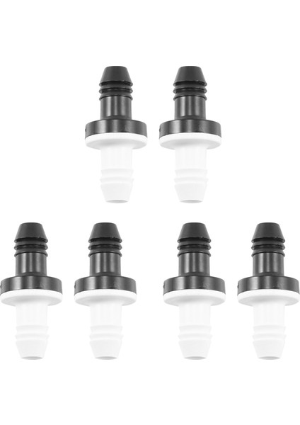 6pcs 3/8 Inç 10 mm Satır Içi Abs Bir Yönlü Su Getiri Olmayan Kontrol Valfi Yakıt Gazı Sıvı Havası (Yurt Dışından)