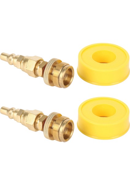 2x 1lb Propan Regülatör Adaptörü 1 -20 Erkek Atış Silindiri 3/8 Erkek Parlamaya ve 1/4in Hızlı Bağlantı Fişi Takma (Yurt Dışından)