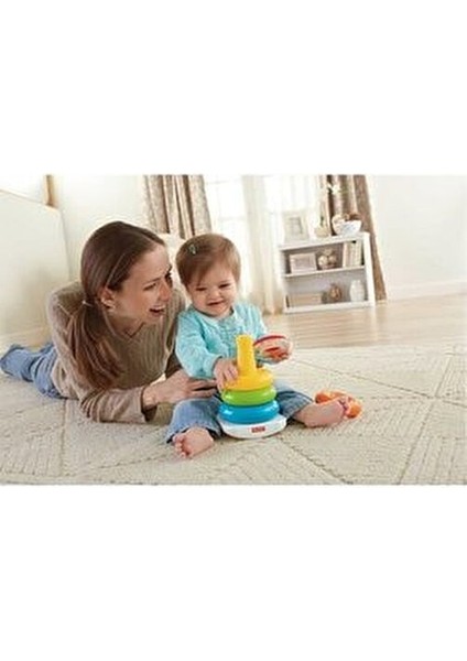 Renkli Halkalar Montessori Uyumlu Eğitici Oyun 5 Parça Renkli Set fırsatları