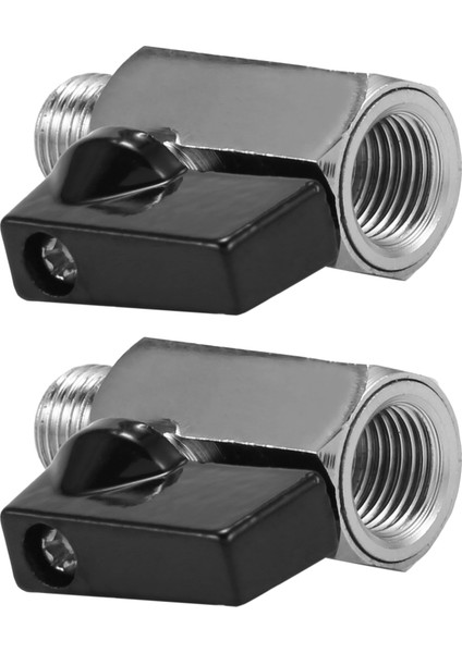 2x Krom Pirinç 1/4inch Bsp Boal Vana Işleri Daka Eden Man To Kadın Hava Kompresör Hortumu (Yurt Dışından)