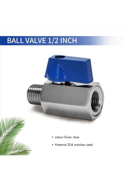 5x Kazan Valf 1/2 Inç 304 Paslanmaz Çelik Mini Top Valfı Kadın ve Erkek Npt Duş Başlığı Akış Kontrol Valfı Için Harika (Yurt Dışından) fiyatları