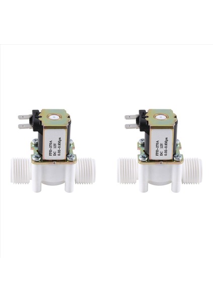2x DC12V N/c Normalde Kapalı Su Solenoid Valfı G1/2 Inç Plastik Elektrik Solenoid Valf Su Dağıtıcısı (Yurt Dışından) fiyatları