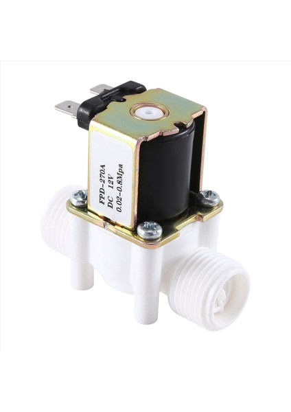 2x DC12V N/c Normalde Kapalı Su Solenoid Valfı G1/2 Inç Plastik Elektrik Solenoid Valf Su Dağıtıcısı (Yurt Dışından) fırsatları