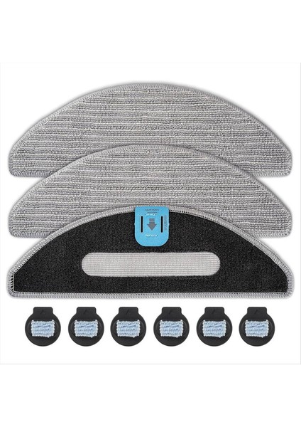 Irobot Roomba Combo J5 J5+ I5 I5+ Için 3 Paspas Bezi + 6 Fitil (Yurt Dışından)